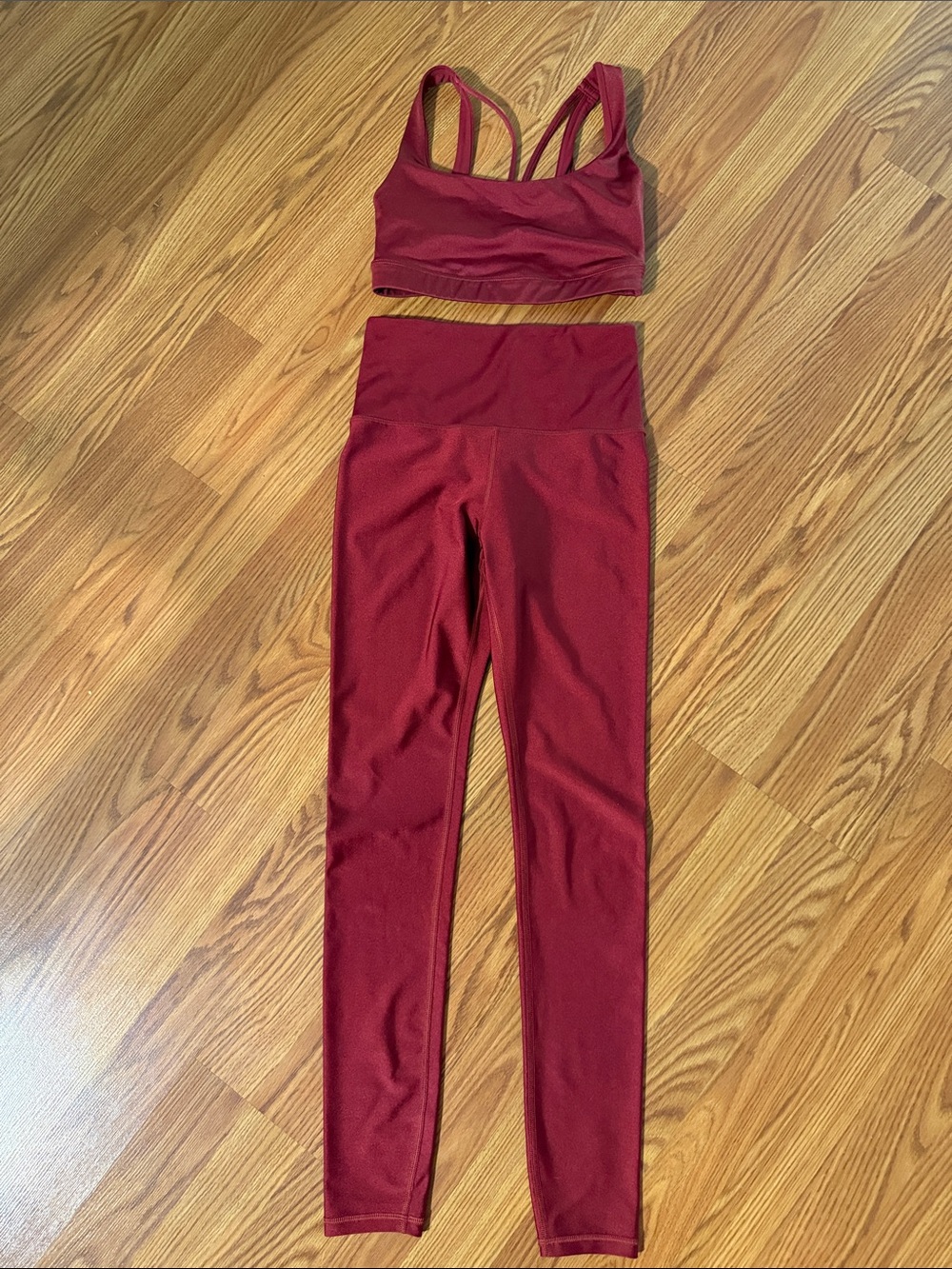 Athletic Metallic Red Elation Shine Set
